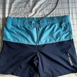 Two-tone Blue Speedo swim trunks